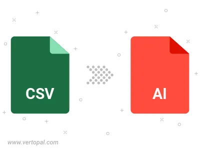 Convert CSV to AI Convert CSV to AI