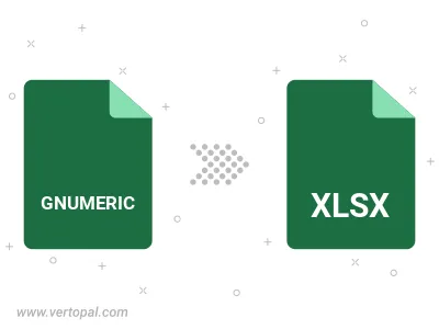 Convert GNUMERIC to XLSX Convert GNUMERIC to XLSX