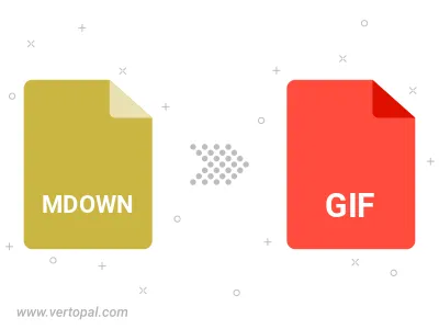 Convert MDOWN to GIF Convert MDOWN to GIF