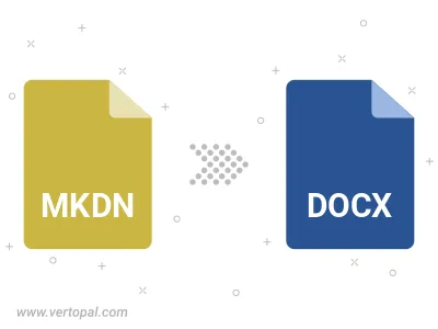 Convert MKDN to DOCX Convert MKDN to DOCX