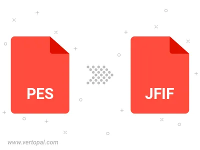Convert PES to JFIF Convert PES to JFIF