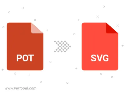 Convert POT to SVG Convert POT to SVG