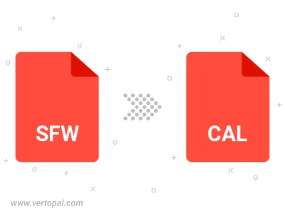 Convert SFW to CAL Convert SFW to CAL
