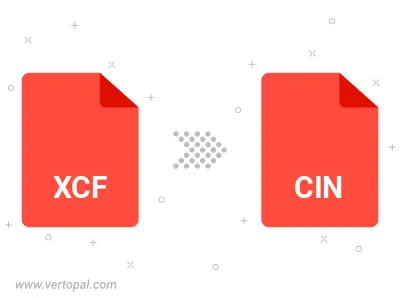 Convert XCF to CIN Convert XCF to CIN