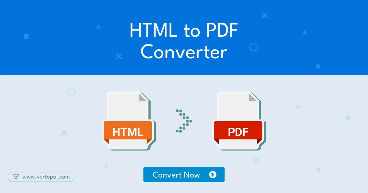 Online HTML To PDF Converter - Vertopal