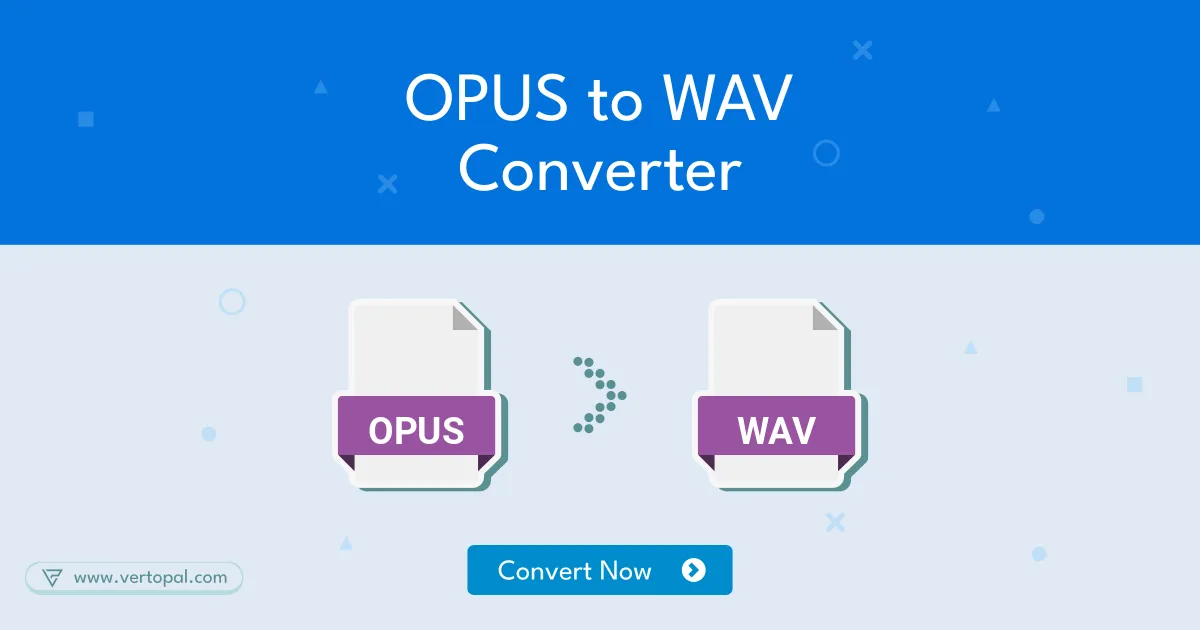 Online OPUS to WAV Converter - Vertopal