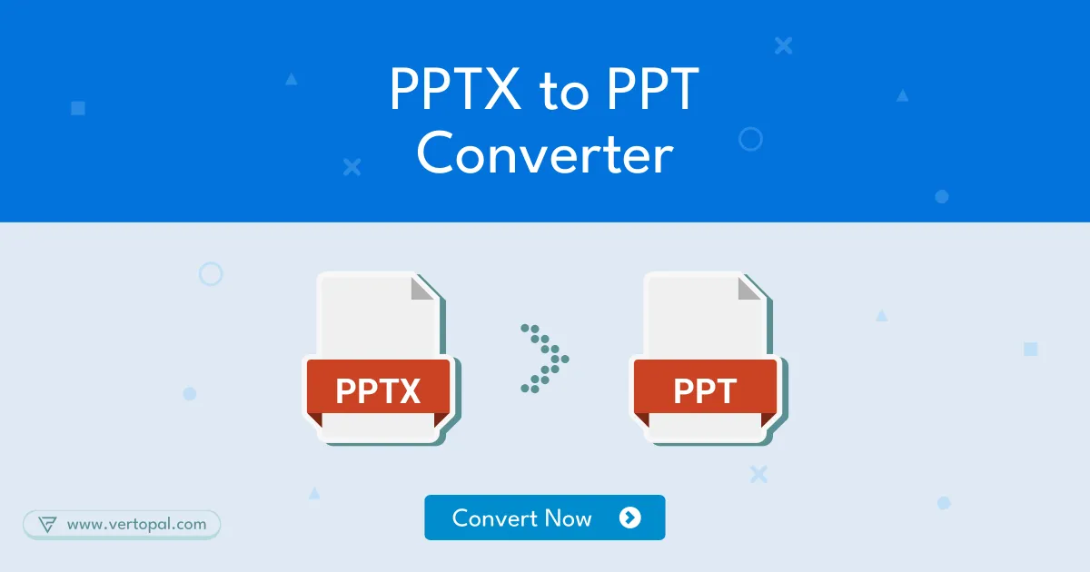 Online PPTX To PPT Converter - Vertopal